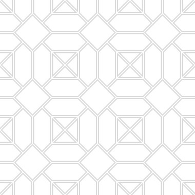 Karmaşık geometrik şekilli kusursuz İslami desen.