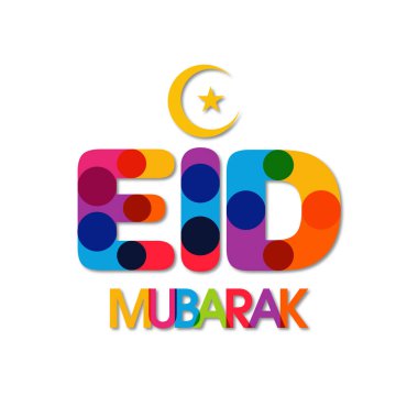 Mübarek bayram kutlaması için tebrik kartı..