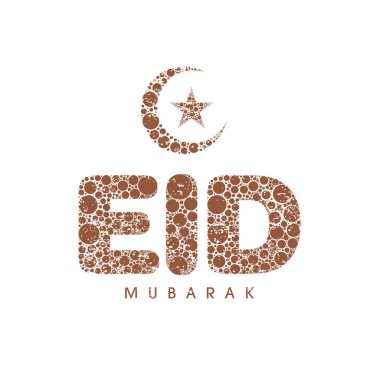 Mübarek bayram kutlaması için tebrik kartı..