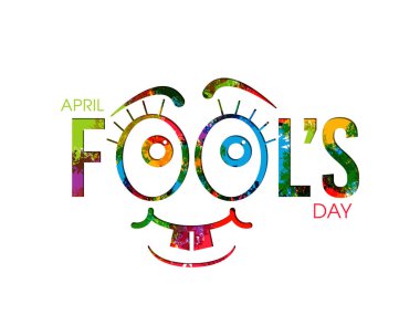 1 Nisan 'da tebrik kartı tasarımı.