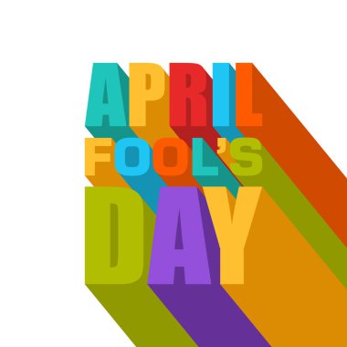 1 Nisan 'da tebrik kartı tasarımı.