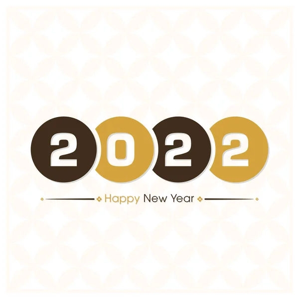 Gelukkig Nieuwjaar 2022 Text Design Vector — Stockvector
