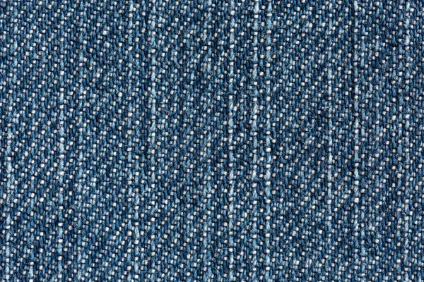 Modrá Denim textury zblízka vertikální směr vláken — Stock fotografie