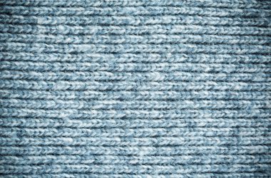 Perspektif mavi yün doku konu yatay yön kapatın