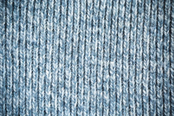 Перспектива Синя шерсть текстури крупним планом вертикальний напрямок ниток — стокове фото