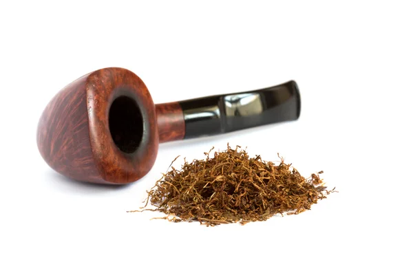 Sterty suchych rury tytoniu na biały — Zdjęcie stockowe