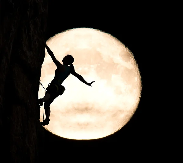 Moon climber — Stock Photo, Image
