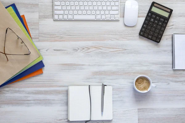 Office workplace at morning — Stock Photo, Image