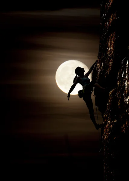 Moon climber — Stock Photo, Image