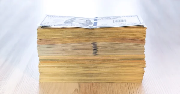 Thick stack of US cash — Stock Photo, Image