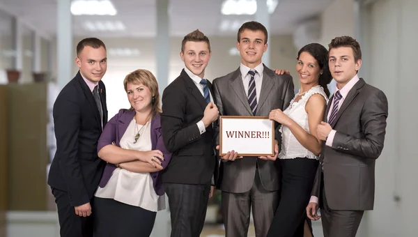 Equipe de negócios corporativa vencedora — Fotografia de Stock