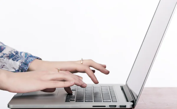 Typing on keyboard — Stock Photo, Image