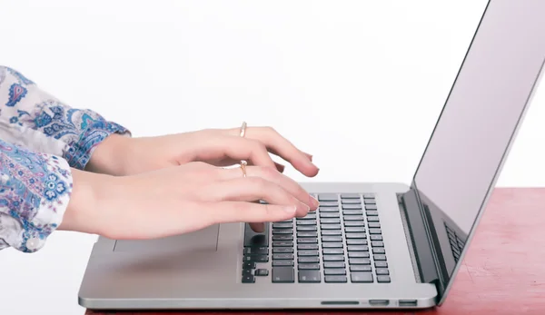 Typing on keyboard — Stock Photo, Image