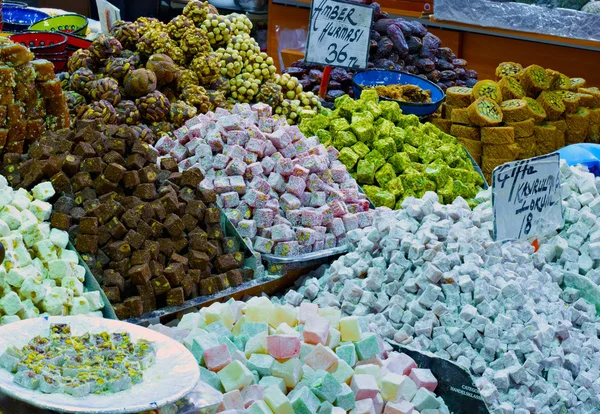 Eastern bazaar - traditional sweets — Stock Photo, Image