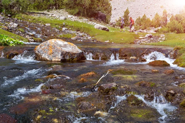 Швидкий гірський струмок — стокове фото