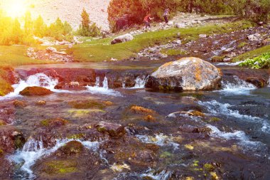 Fast mountain creek