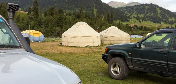 Safari Adventure in Kyrgyz Steppe — Stock Photo, Image