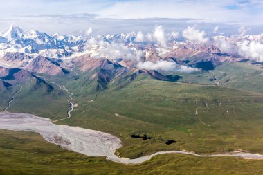 Aerial View of Central Asia Landscape