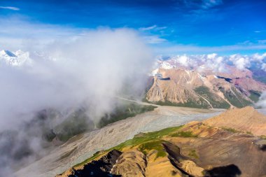 Aerial View of Central Asia Landscape