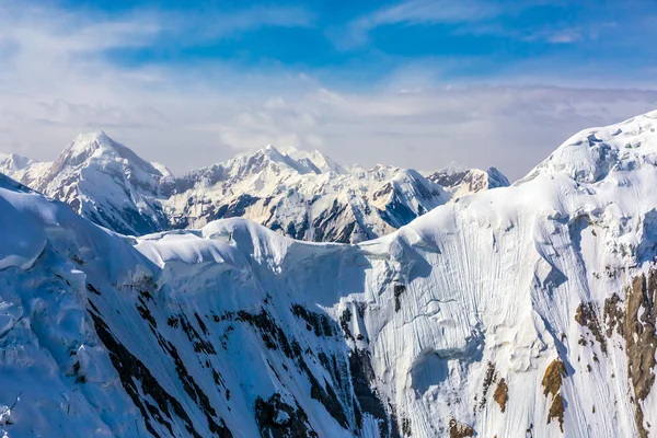 Aerial View of Central Asia Mountain Landscape — стокове фото