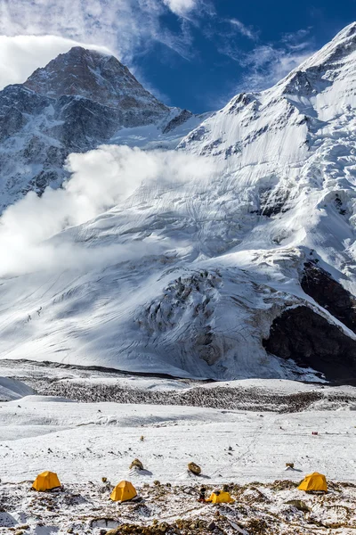 Base Camp of High Altitude Mountain Expedition — Stock Photo, Image