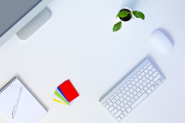 Beyaz ofis masaları Tasarımcısı modern çalışma yeri