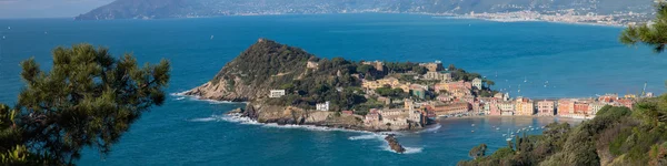 Panorama von sestri levante "baia del silenzio" — Stockfoto