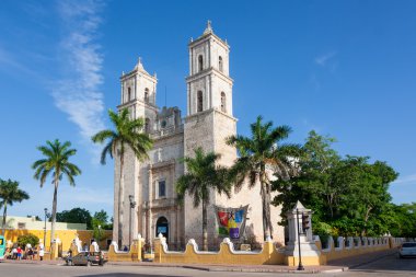 Cathedral of San Ildefonso Merida capital of Yucatan Mexico clipart