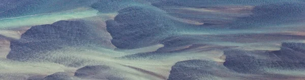 Aerial View River Coloured Glacial Melt — Stock Photo, Image