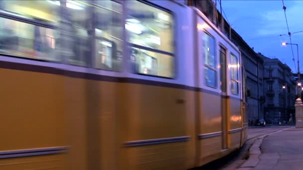 Trasporti pubblici a Budapest — Video Stock