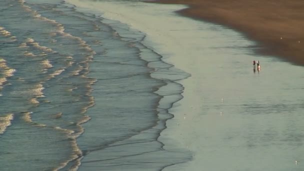 Hurken strand in Wales — Stockvideo