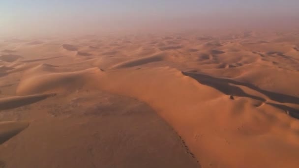 Вид на воздушную пустыню — стоковое видео