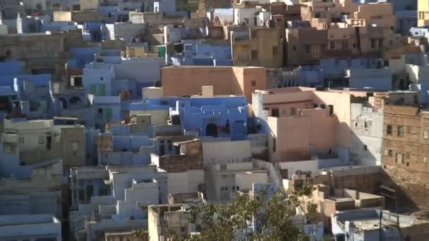 Casas tradicionalmente construídas na Índia — Vídeo de Stock