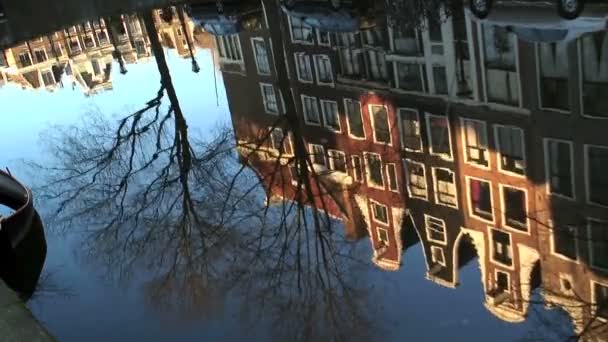 Refleksje z Amsterdamu — Wideo stockowe