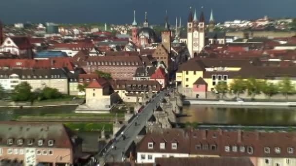 Barokke oude stad in Duitsland — Stockvideo