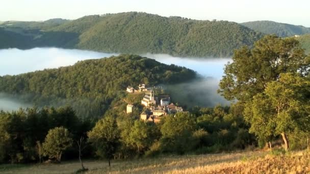 Dorf in Frankreich — Stockvideo