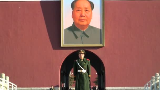 Porta Tiananmen Pequim China — Vídeo de Stock