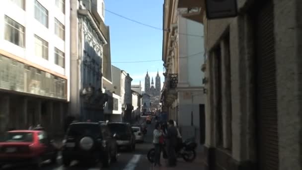 La Basílica em Quito — Vídeo de Stock