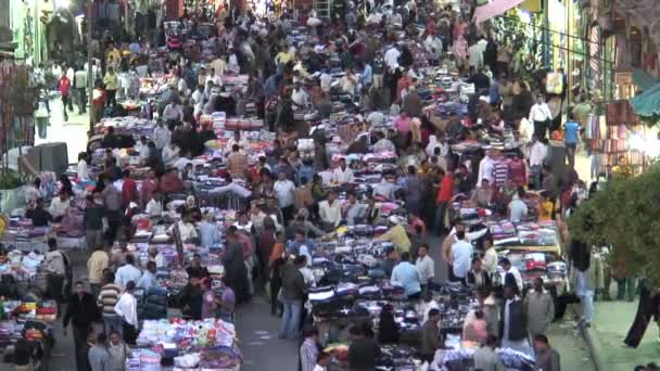 Straatmarkt bazaar — Stockvideo