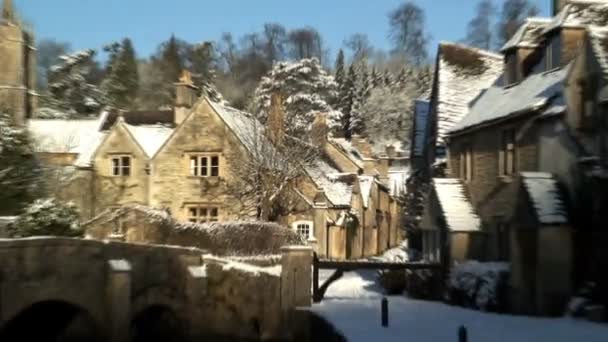 Castle Coombe in Wiltshire — Stock Video