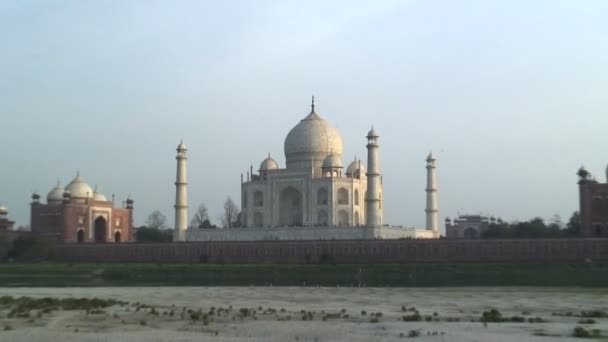 Taj-mahal-Mausoleum — Stockvideo