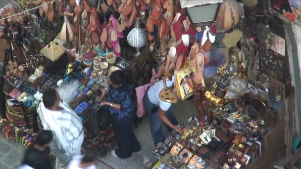 Straatmarkt in Caïro — Stockvideo