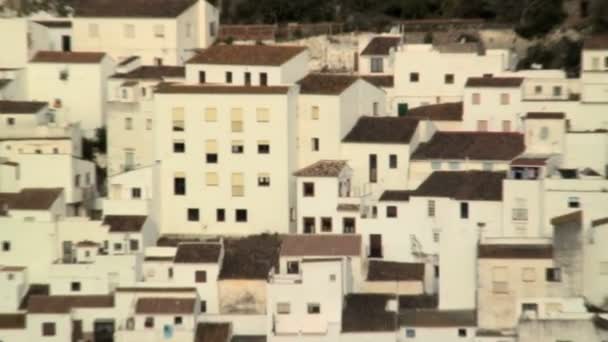 Witte huizen in Andalusië — Stockvideo