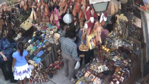 Bazar del mercado callejero — Vídeos de Stock