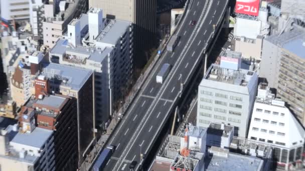 Trafic et gratte-ciel en Tokyo — Video