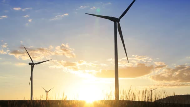 Turbines éoliennes produisant de l'énergie — Video