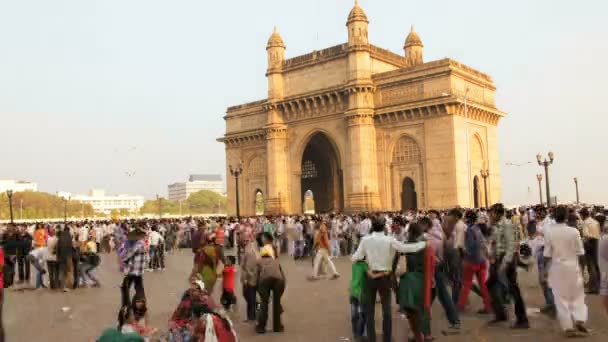 Porta de entrada do monumento Índia — Vídeo de Stock