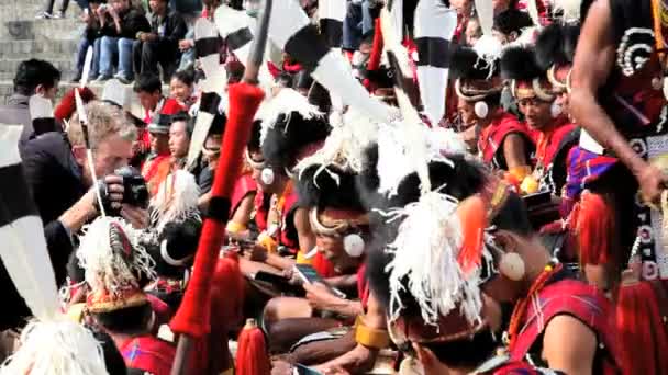 Hornbill festival in India — Stock Video