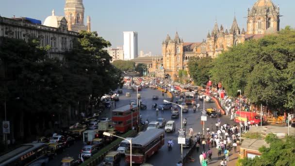 Blick auf das zentrale Mumbai — Stockvideo