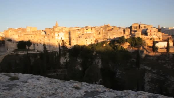 Vacker utsikt över ruinerna — Stockvideo